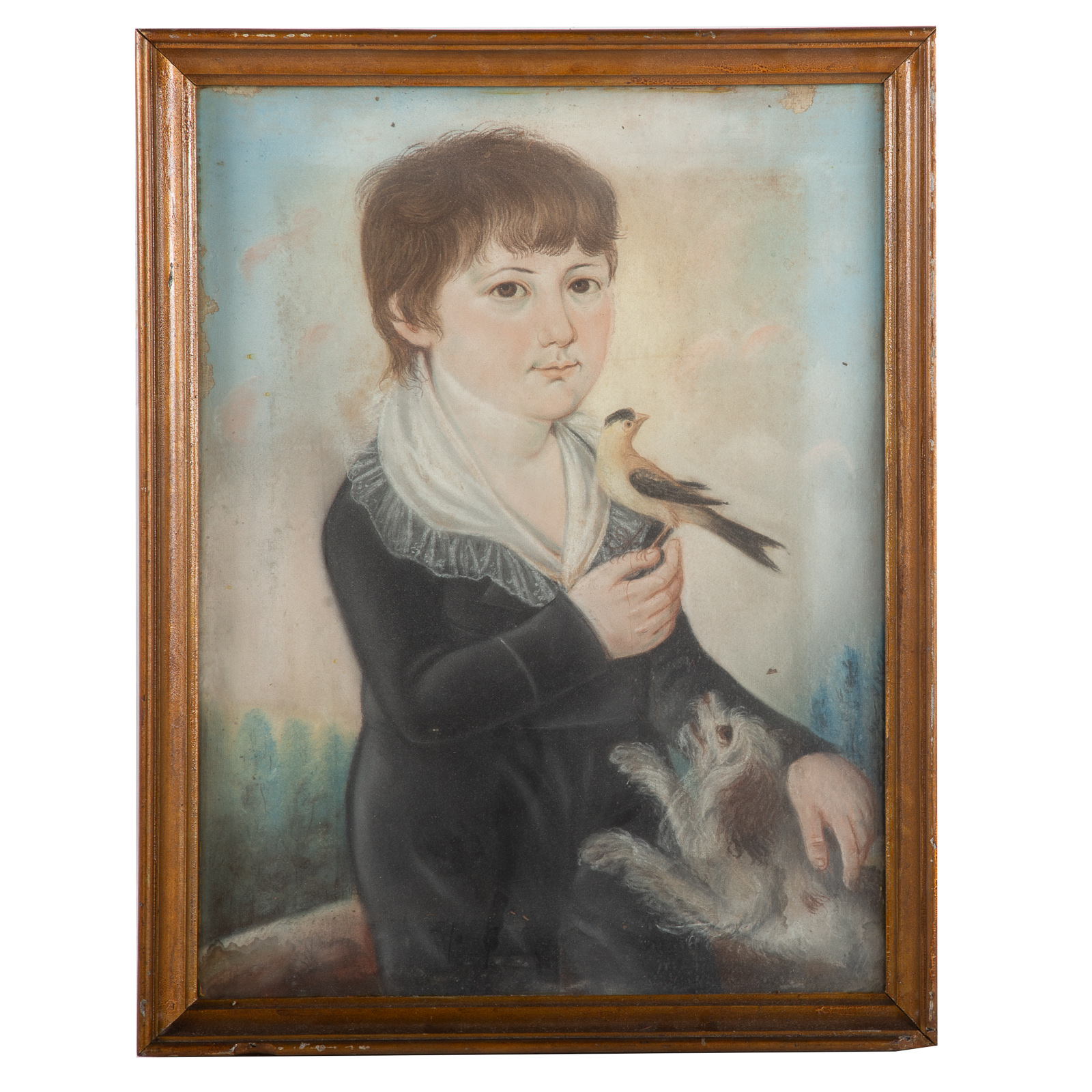 Appraisal: FREDERICK KEMMELMEYER PORTRAIT OF A BOY PASTEL American circa -