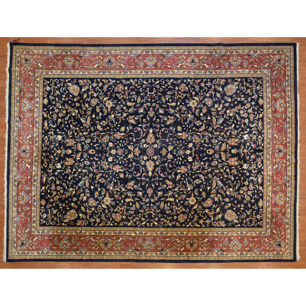 Appraisal: Indo Jaipur Rug India x Fourth quarter- th century hand-knotted