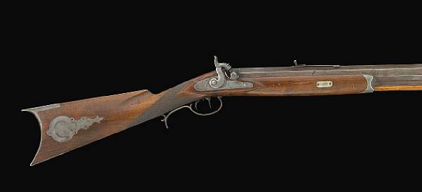 Appraisal: A rare San Francisco half-stock percussion target rifle by John