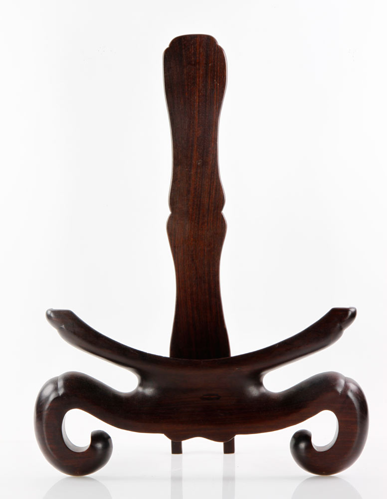 Appraisal: - Chinese Charger Stand Charger stand rosewood China '' h