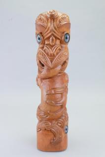 Appraisal: Ngati Tanawhai Sea Monster Figure with inlaid eyes Height in