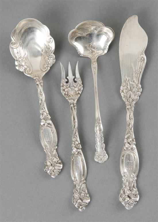 Appraisal: Group of International sterling serving pieces in the Frontenac pattern