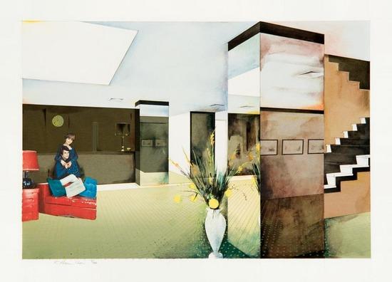 Appraisal: Richard Hamilton b lobby l collotype with silkscreen printed in