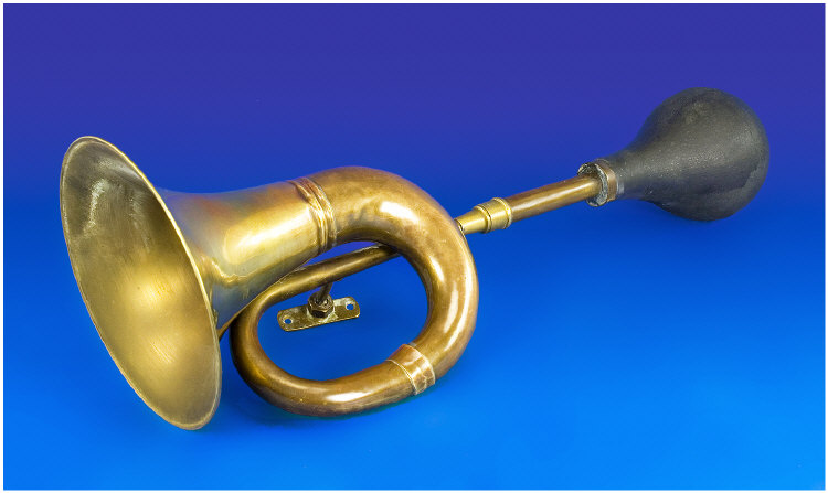 Appraisal: Brass Car Horn