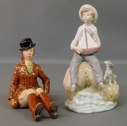 Appraisal: - Lladro porcelain figural group of a boy with his