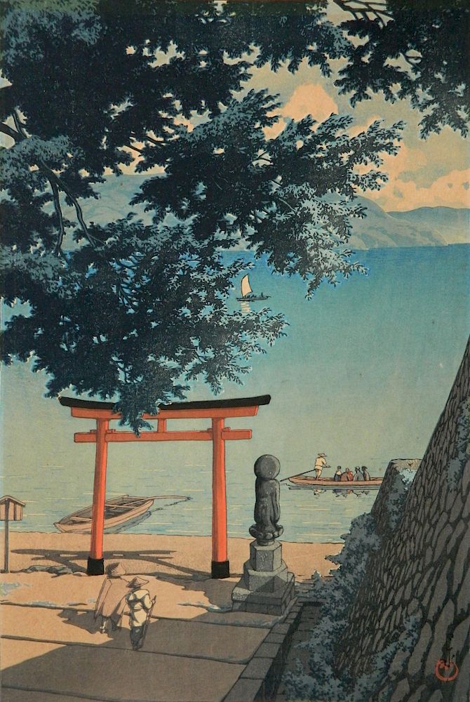 Appraisal: Hasui Kawase woodblock Hasui Kawase Japanese - - ''Nikko Chuzenji