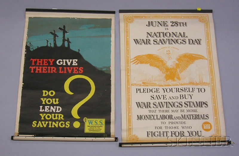 Appraisal: Six WWI Lithograph Posters James Montgomery Flagg Boys and Girls