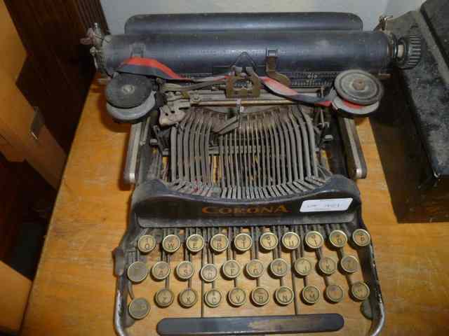 Appraisal: TWO EARLY TYPEWRITERS by Corona Royal