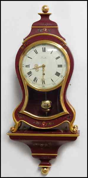 Appraisal: ZENITH BRACKET CLOCK With key and pendulum Clock '' Bracket