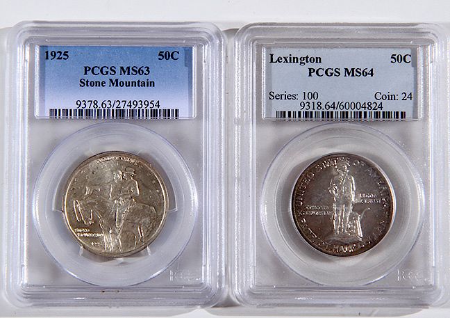 Appraisal: Commemorative Half Dollars PCGS MS Stone Mountain and a Lexington