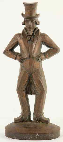 Appraisal: Bronze ''Uncle Sam'' Doorstop th century cast bronze in Good