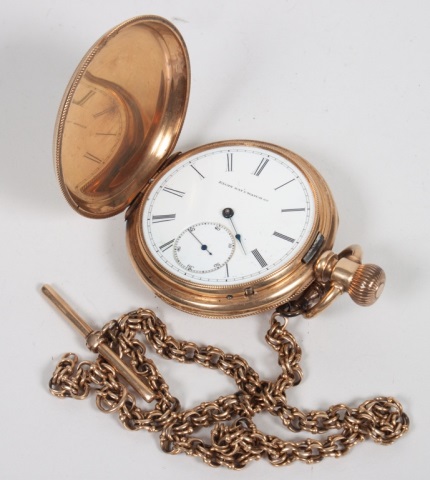 Appraisal: Gentleman's Elgin National pocket watch in a K gold hunting