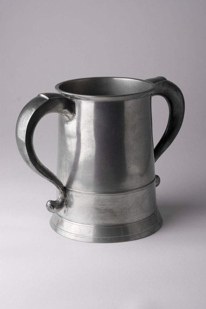 Appraisal: PEWTER TWO-HANDLED MUG THOMAS DANFORTH BOARDMAN - AND SHERMAN BOARDMAN