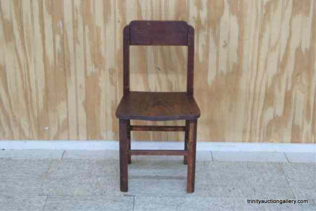 Appraisal: Vintage Mahogany Child's Chair c 's is nice little child's