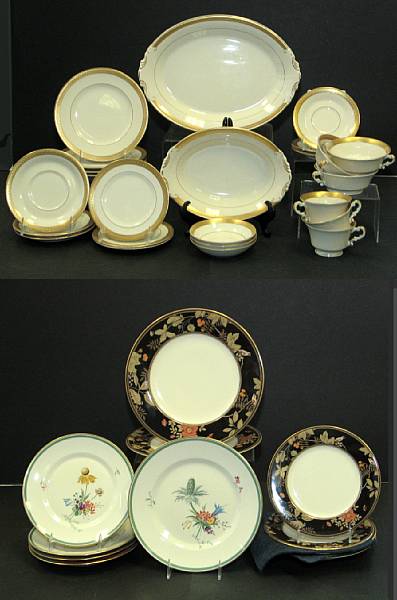 Appraisal: An assembled group of porcelain tableware Comprising Syracuse Old Ivory