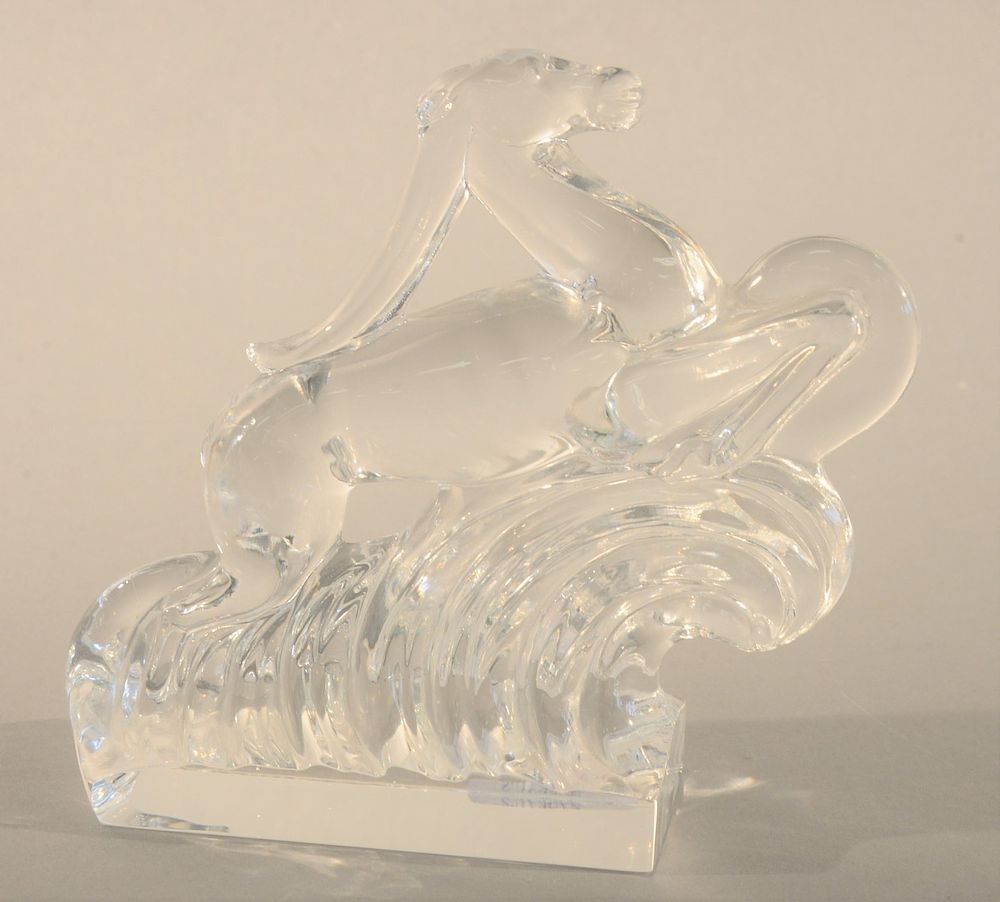 Appraisal: Steuben Early Carder Gazelle crystal figure signed Steuben ht in