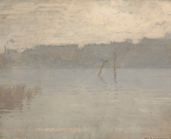 Appraisal: LATHROP WILLIAM LANGSON American - Grey Day on the River