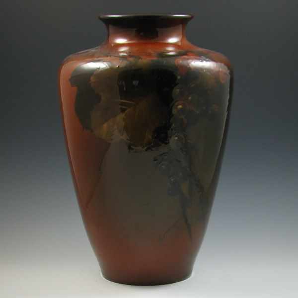 Appraisal: Weller Standard Glaze Vase unmarked grape motif attributed to Ferrell