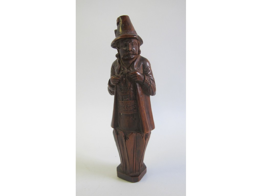 Appraisal: Carved wood figural surmount