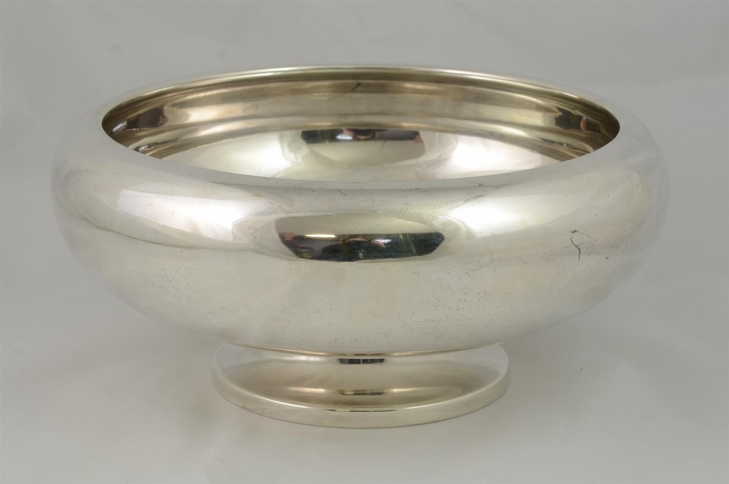 Appraisal: Poole Sterling Silver Center bowl diameter at top high TO