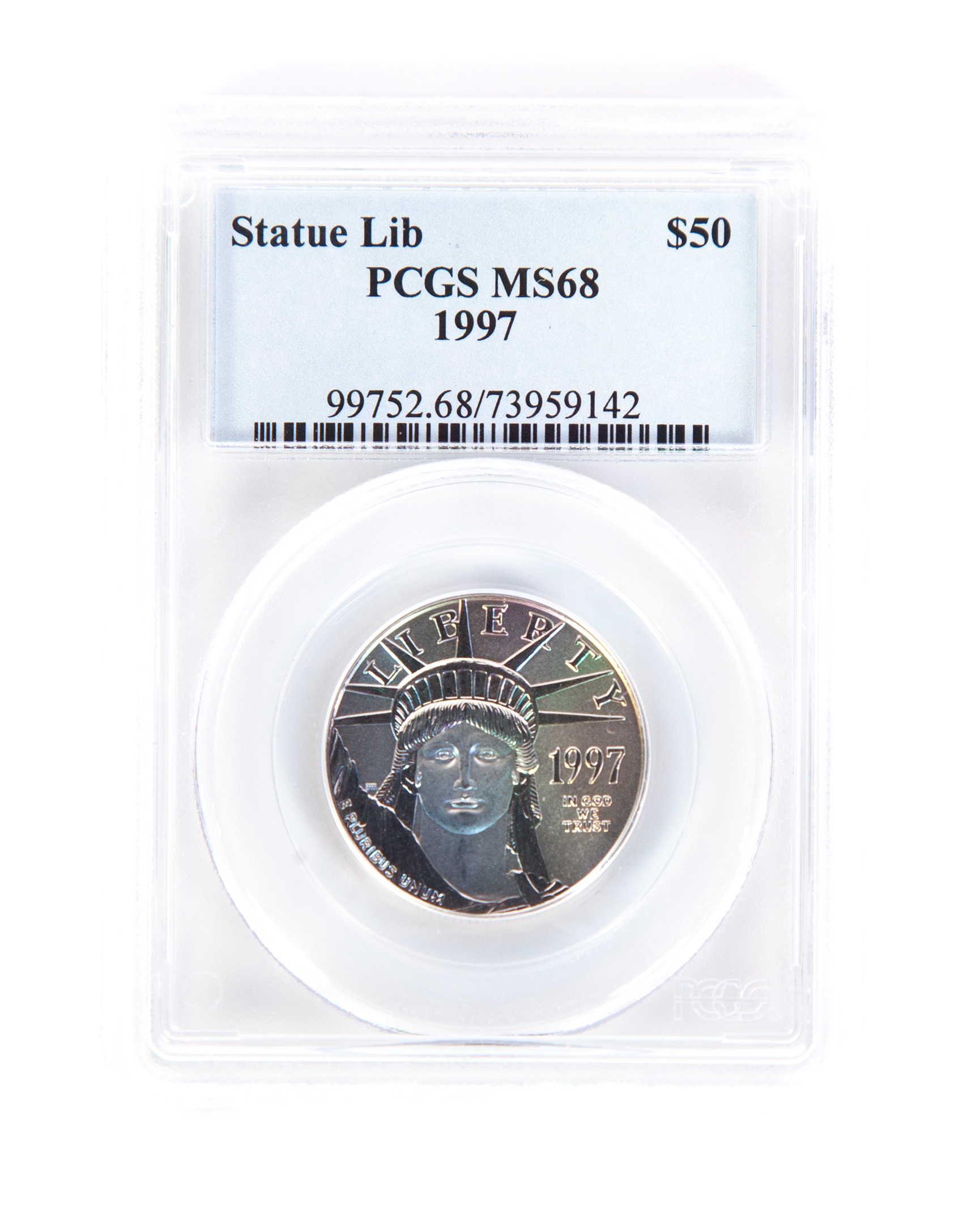 Appraisal: HALF OUNCE PLATINUM EAGLE Statue of Liberty MS PCGS