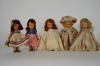 Appraisal: DOLLS - Lot of five s painted bisque Nancy Ann