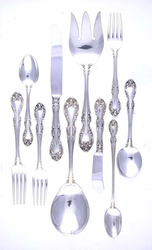 Appraisal: Gorham Melrose pattern sterling flatware Rhode Island circa comprising hollow