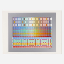 Appraisal: Yaacov Agam THE BLESSING c screenprint in colors on Arches