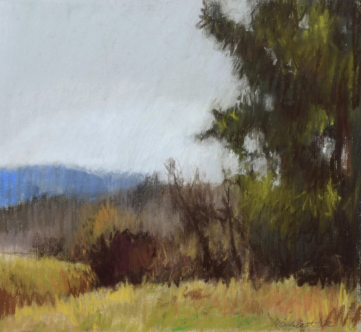 Appraisal: Mark Bockrath American pastel on paper Berkshires I pencil signed