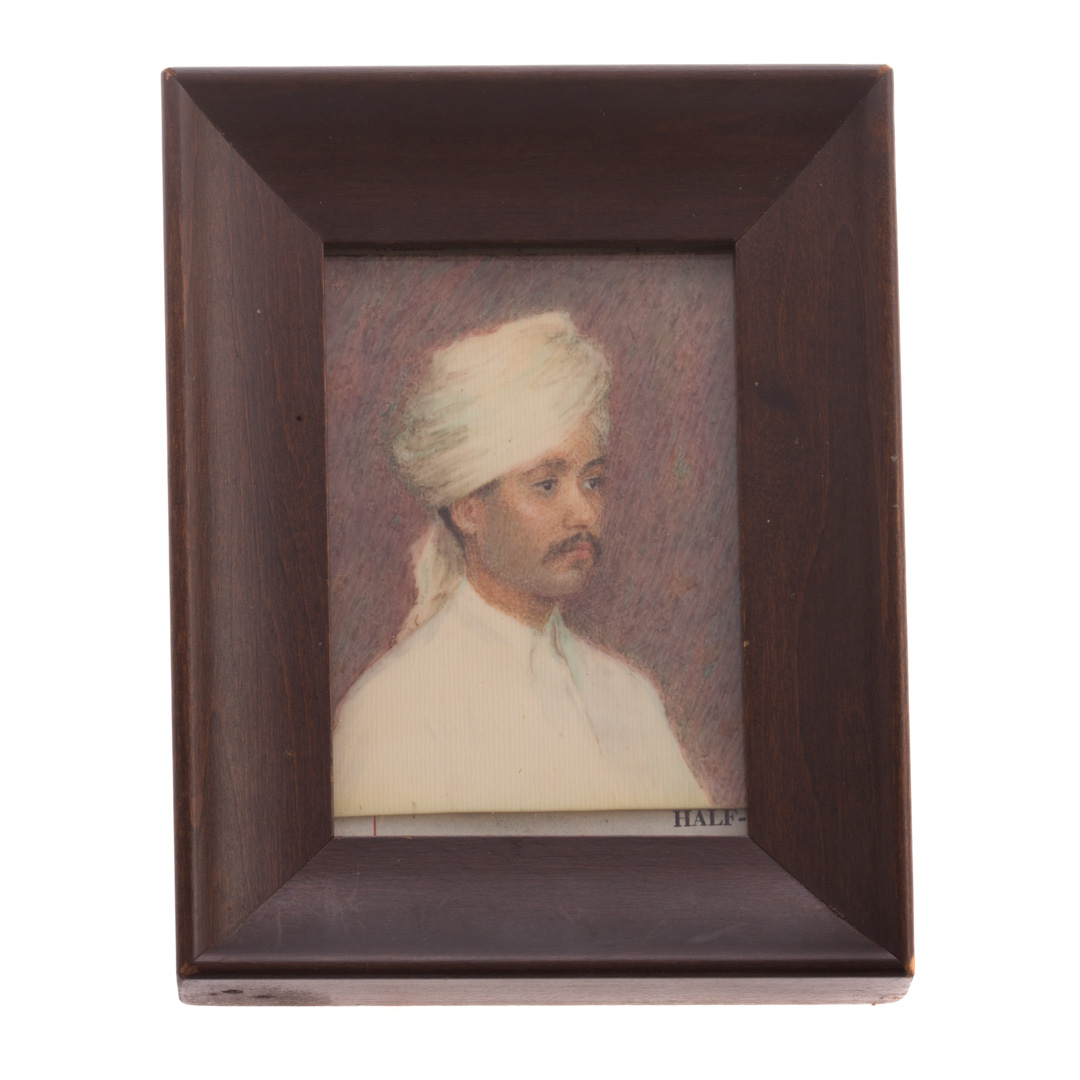 Appraisal: Sara Stoutenburgh Portrait miniature American - Man in Turban gouache