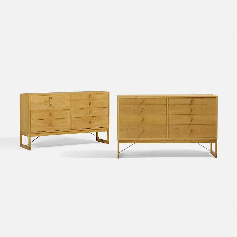 Appraisal: Borge Mogensen cabinets pair Borge Mogensen cabinets pair Karl Andersson