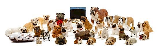 Appraisal: A Group of Thirty-One Bulldog Figures Width of widest inches