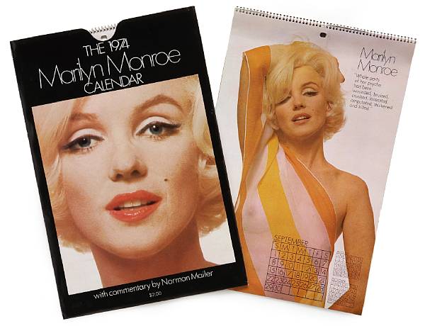 Appraisal: A Marilyn Monroe Norman Mailer box of wall calendars Approximately