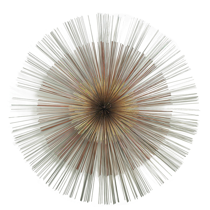 Appraisal: Curtis Jere sculpture s USA concentric wire sprays in brass