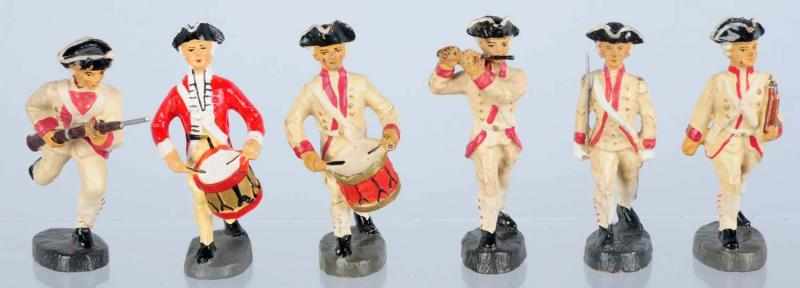 Appraisal: Lot of Elastolin Austrim Revolutionary War F One marcher has