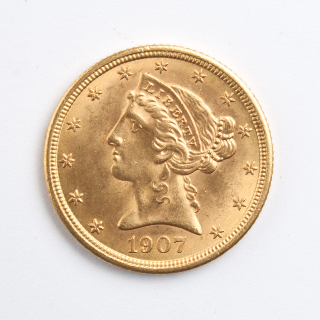 Appraisal: U S Coronet type gold half eagle MS-