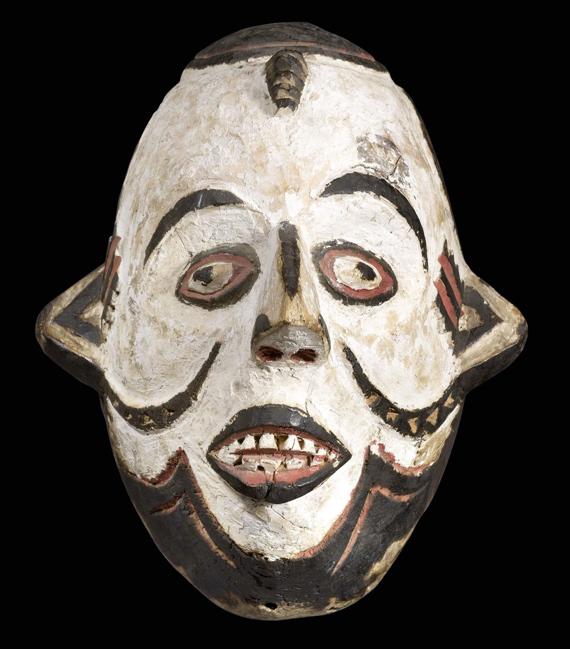 Appraisal: IGBO MASK Nigeria H cm Provenance Ralph B nziger Zurich