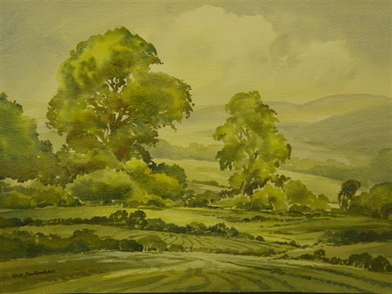 Appraisal: Keith Burtonshaw four watercolours unknown English landscapes PROVENANCE Purchased from