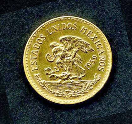 Appraisal: piece Gold Coin Mexico Veinte pesos likely later restrike Very