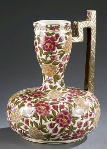 Appraisal: Fischer J Budapest Austro-Hungarian pitcher A Fisher J Budapest pitcher