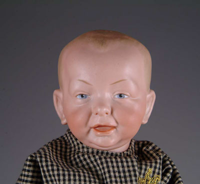 Appraisal: K R KAISER BABY A well-molded character baby wit fine