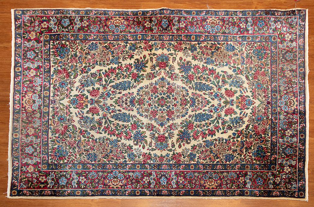 Appraisal: Semi-Antique Lavar Kerman Rug Persia x second quarter- th century