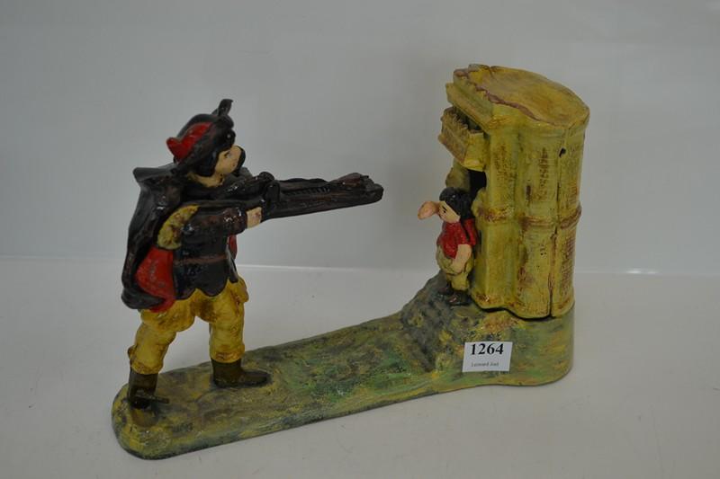 Appraisal: NOVELTY SHOT GUN MONEY BOX