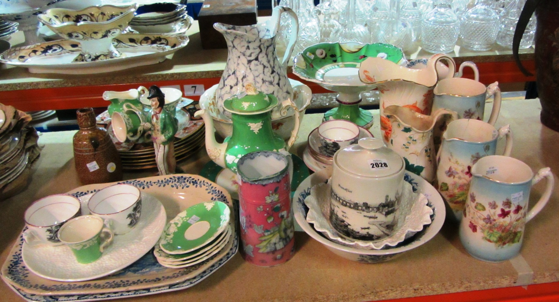 Appraisal: A quantity of mixed ceramics including Staffordshire figure a quantity