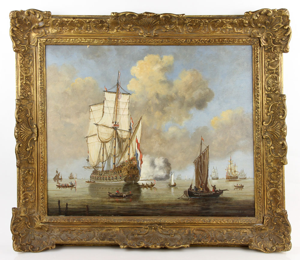 Appraisal: - Battle View at Sea O B Battle view at