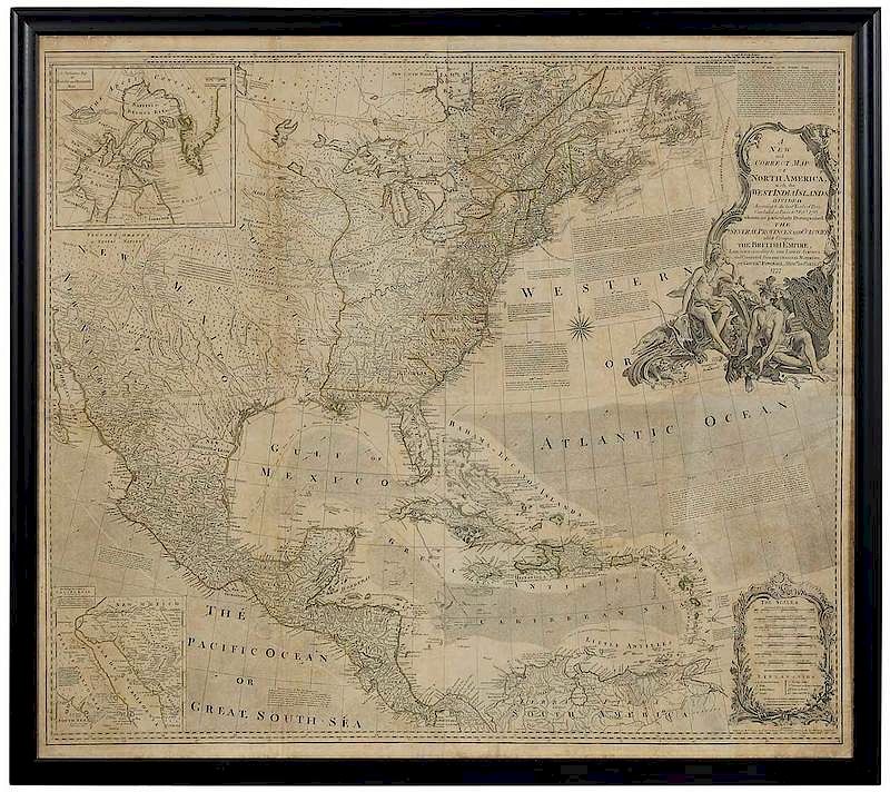 Appraisal: Sayer And Bennet Map of North America British published by