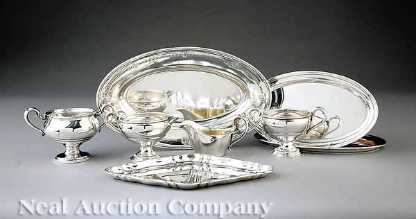 Appraisal: A Group of American Sterling Silver Tableware th c including