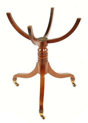 Appraisal: A th century mahogany globe stand in cm h in