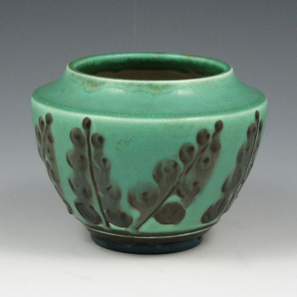 Appraisal: Rookwood vase with squeeze bag decoration of ferns by Elizabeth