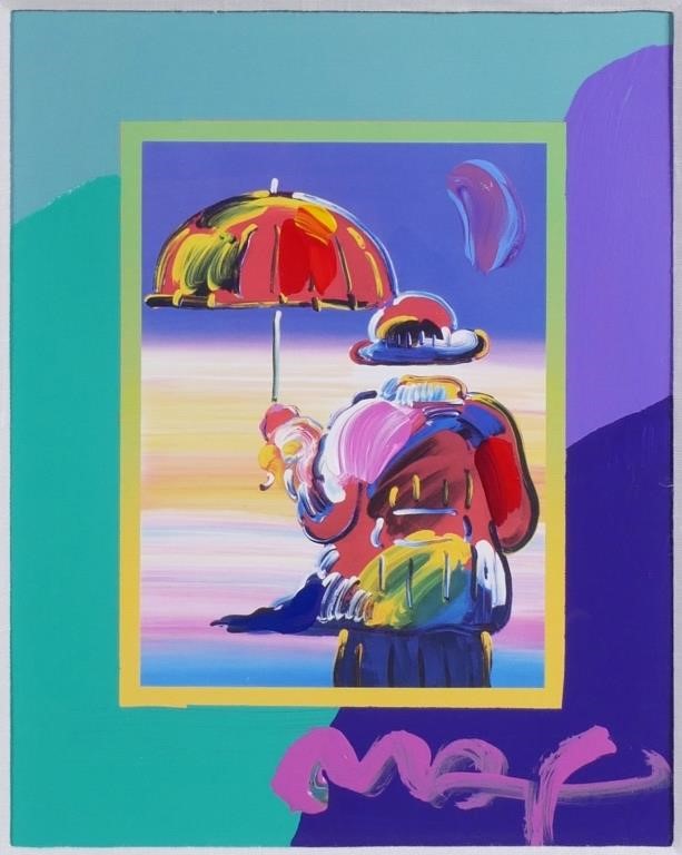 Appraisal: Peter Max American b Mixed media hand embellished lithograph titled